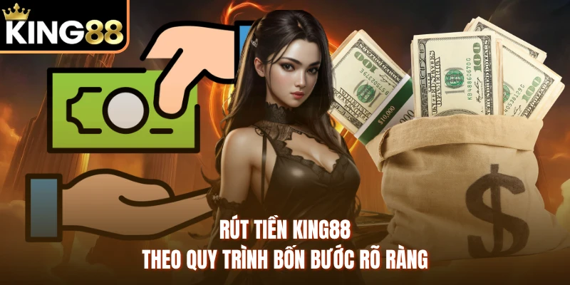 Rút tiền KING88 theo quy trình bốn bước rõ ràng